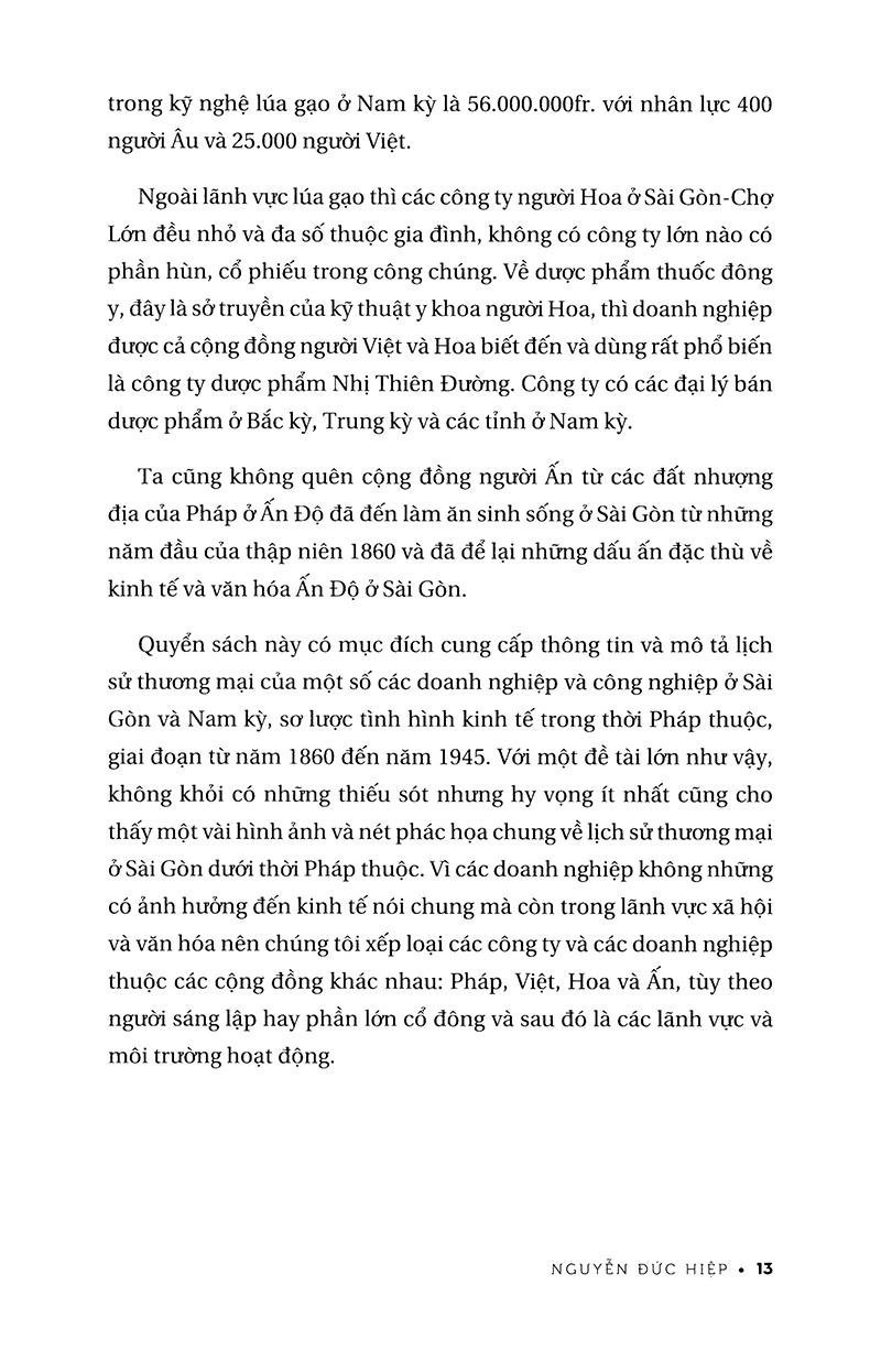 Sách Lịch Sử Doang Nghiệp Và Công Nghiệp Ở Sài Gòn Và Nam Kỳ Từ Giữa Thế Kỷ Xix Đến Năm 1945