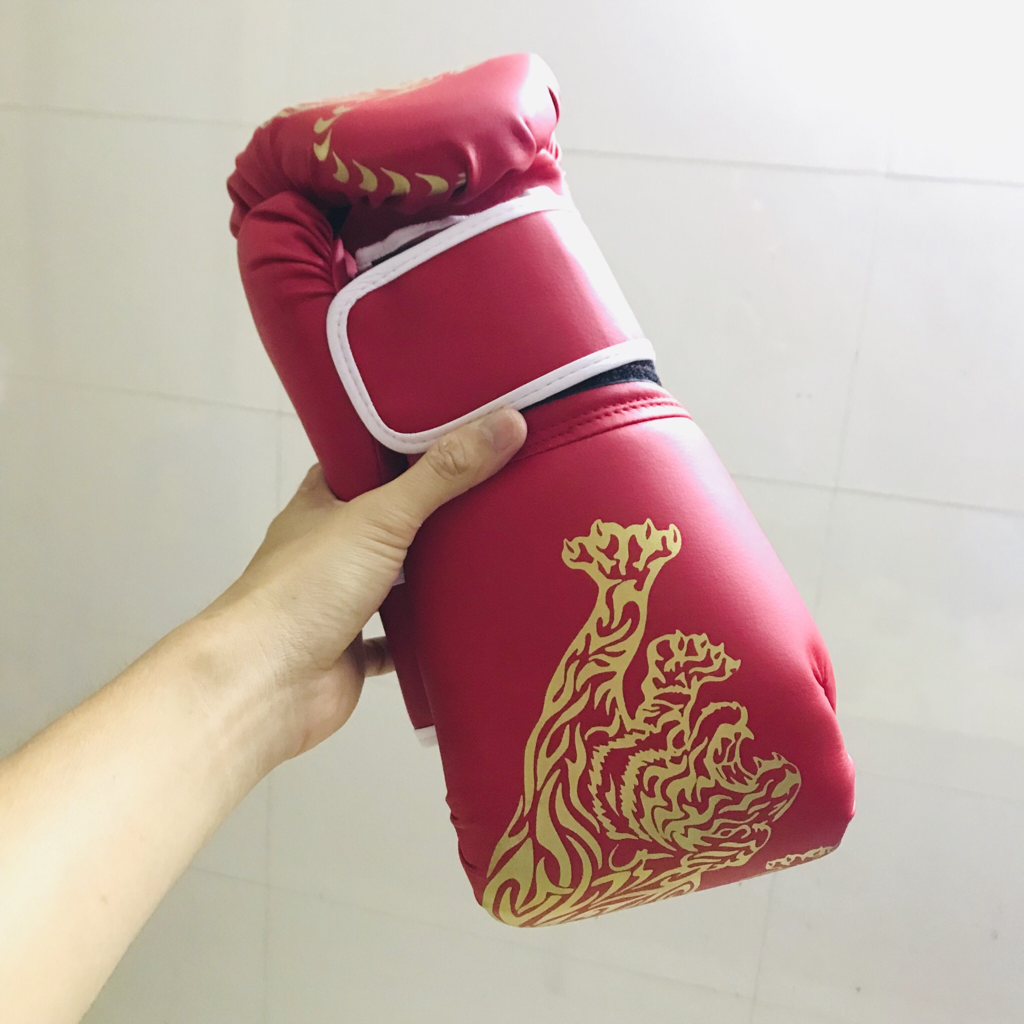 Bộ Đôi Găng Tay Đấm Bốc Cho Người Lớn Cao Cấp Freesize Cho Người Từ 40 – 75Kg – Găng Bao Tay Tập Đấm Bốc Boxing MMA Hoa Văn Hổ Chính Hãng Dododios