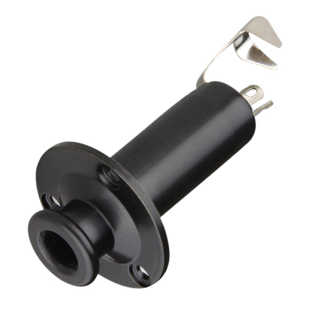 2 x 1/4" Output Input Jack End Pin Strap Pin Plug Socket for Guitar Bass