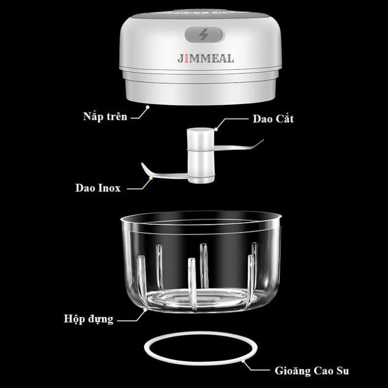 Máy Xay Tỏi Ớt,Xay thịt,Xay Đồ Ăn Dặm Cho Bé Đa Năng Mini Cầm Tay Sạc Điện Cổng USB 100ml 250ml