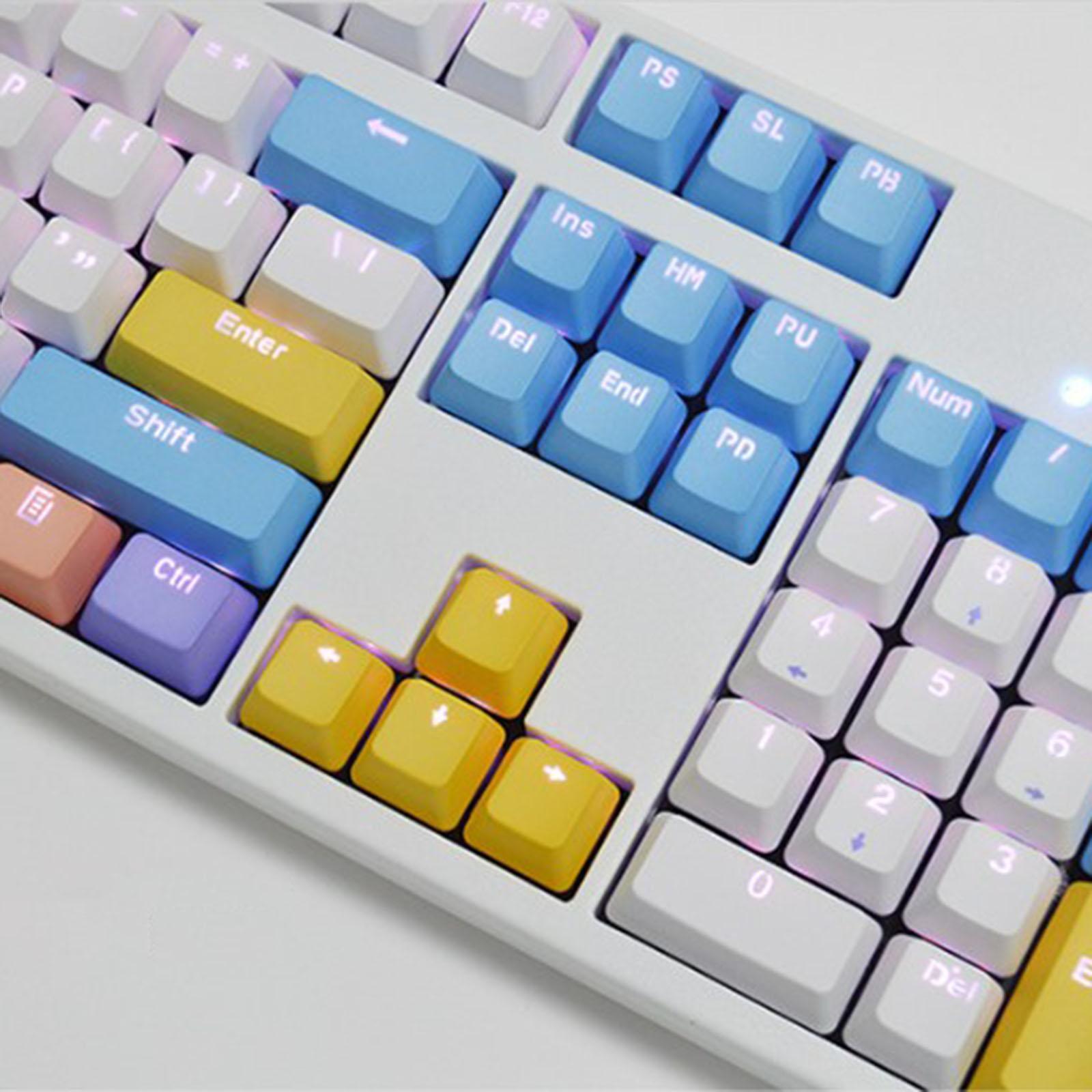 104x ABS Mechanical Keyboard Keycap Set PBT Keycap Light Transmitting