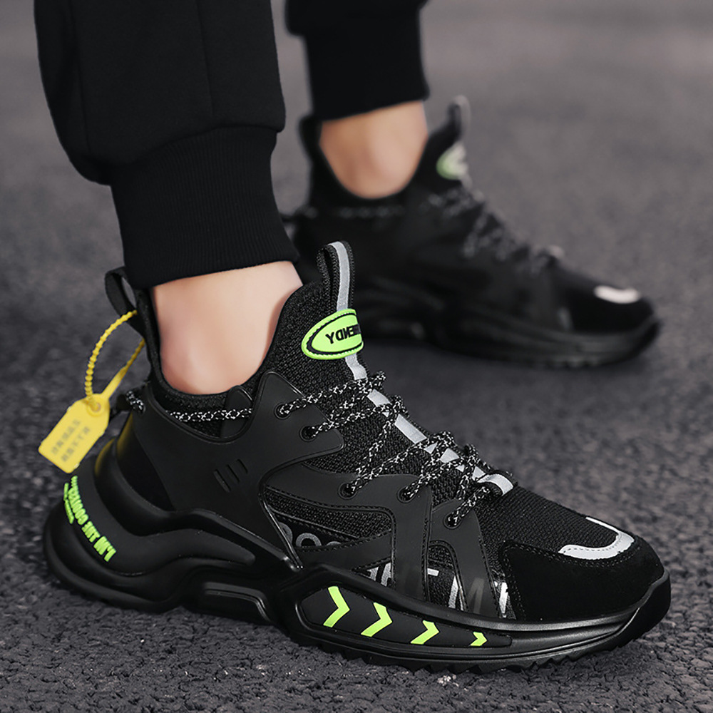 Giày Thể Thao Nam MENDO - Giày Sneaker Màu Trắng - Đen - Xám , Giày Thể Thao Chạy Bộ Xuyên Việt - G5095