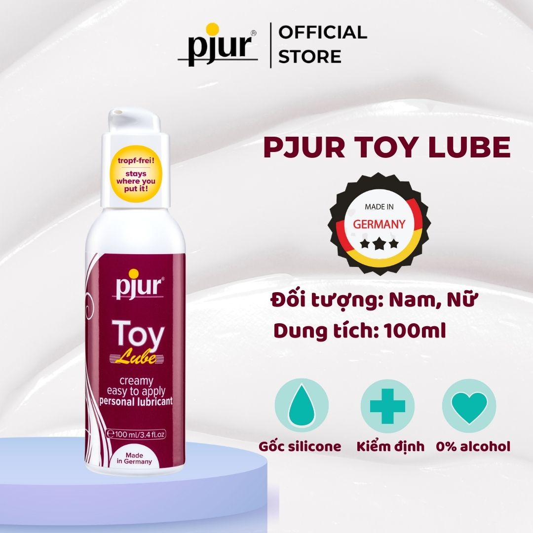 Gel bôi trơn sử dụng cùng đồ chơi Pjur Toy Lube 100ml không chảy an toàn không chất bảo quản thành phần hóa học