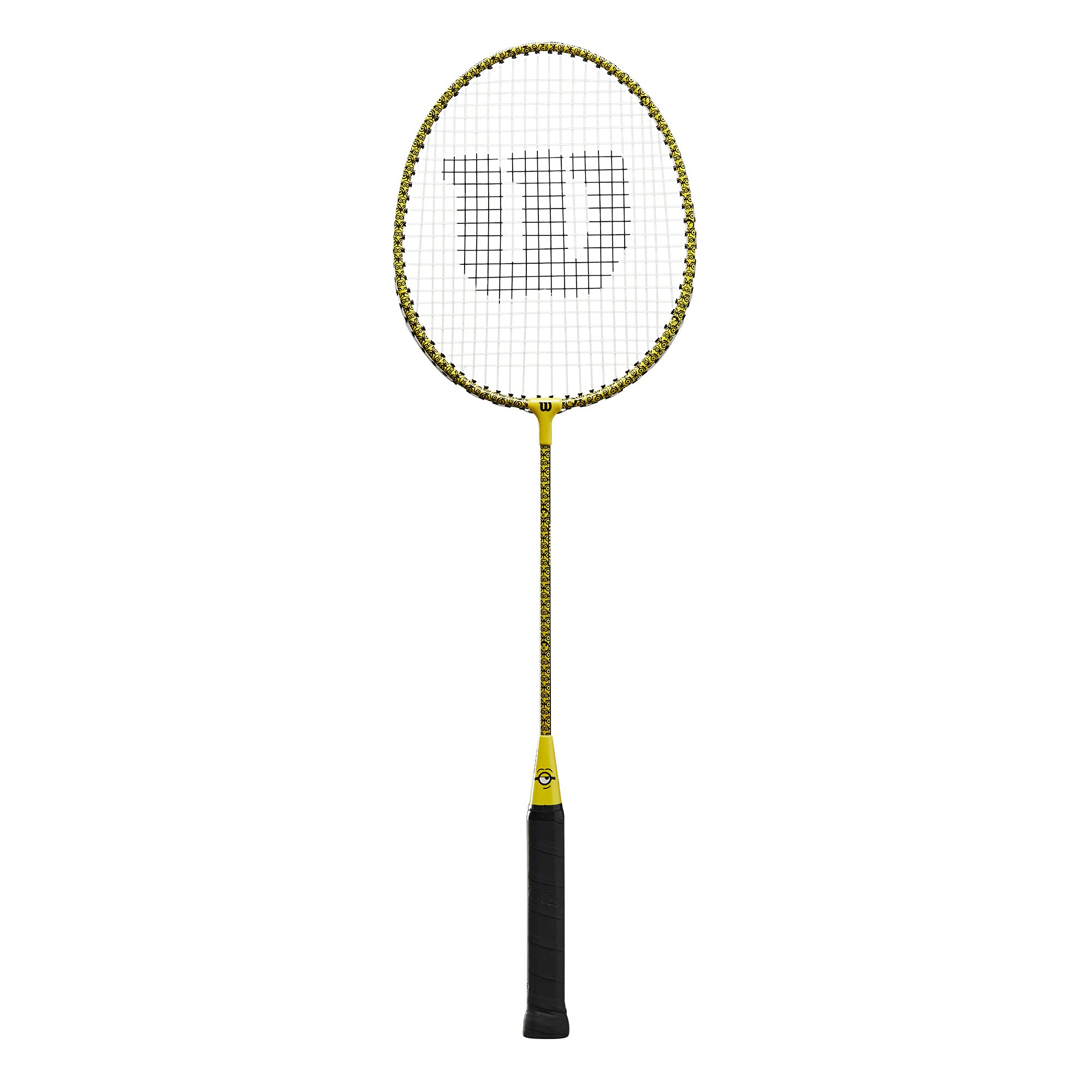 Bộ vợt cầu lông Wilson Unisex - Adult Minions Badminton, Black/Yellow, 2 (gồm 2 vợt, 2 quả cầu và 1 túi da đựng)