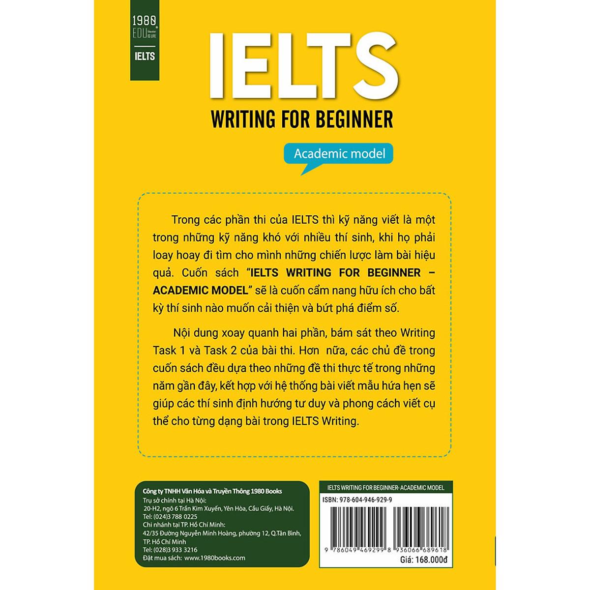 IELTS Writing For Beginner - Academic Model - Bản Quyền