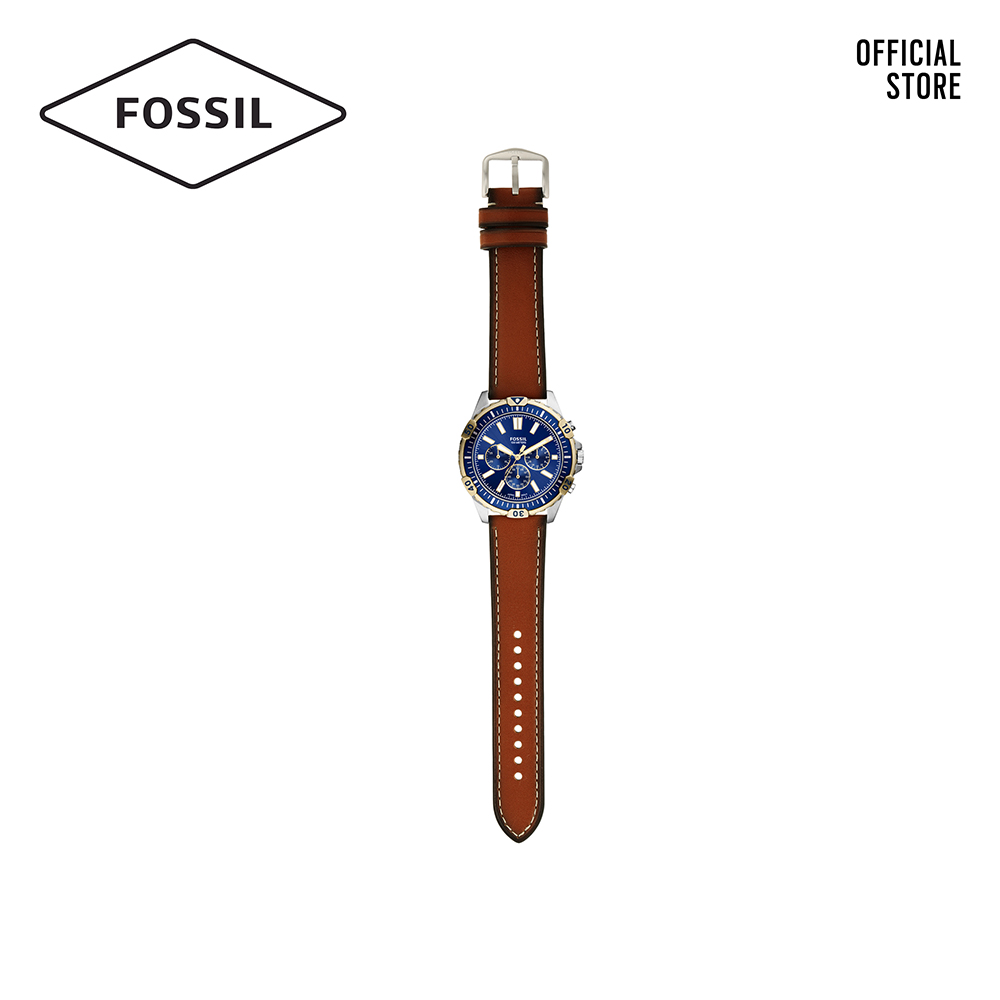 Đồng hồ nam FOSSIL Garret dây da FS5625 - màu nâu