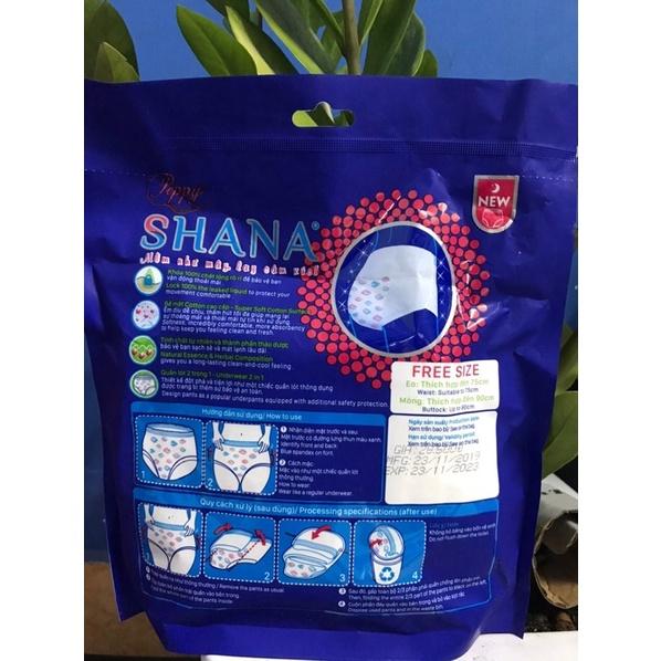 Combo 40 gói Băng vệ sinh quần Shana Freesize Siêu mềm Siêu thấm hút 2 quần/gói