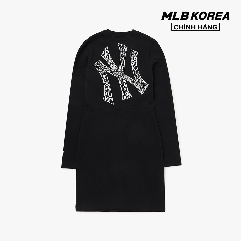 MLB - Đầm mini tay dài Illusion Back Logo Slimfit 3FOPU0124-50BKS