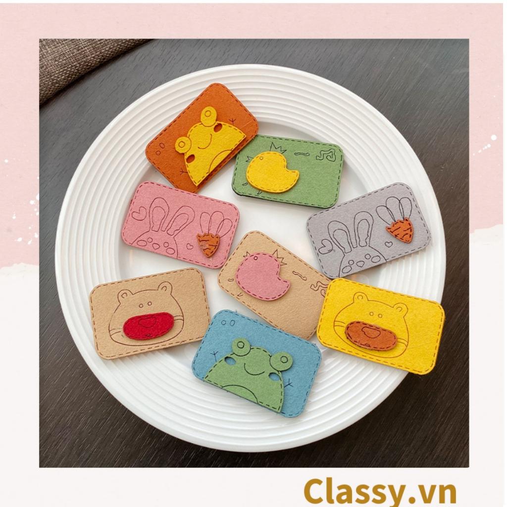 Miếng dán tóc Classy mái một mặt vải in hình hoạt hình PK915
