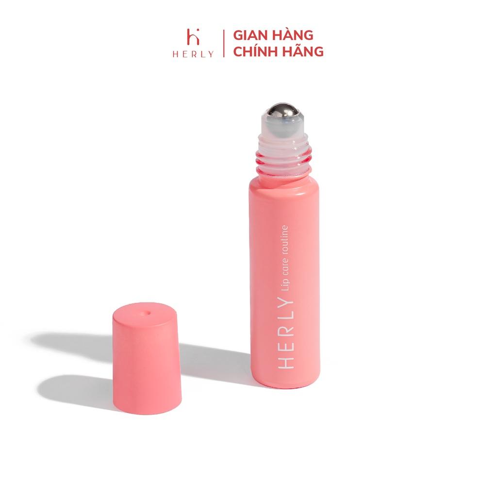 Thanh lăn làm hồng môi HERLY Lip Oil từ dầu dưỡng tự nhiên tái tạo sắc tố 10ml