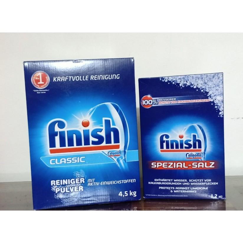 Muối rửa bát Finish 1.5kg mới nhất nhập khẩu Châu âu