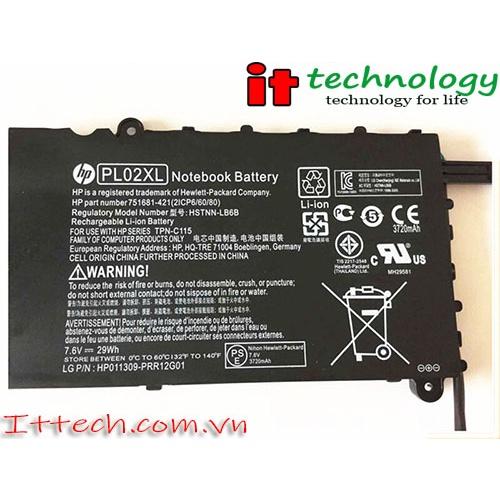 Pin dùng cho Laptop HP PL02XL