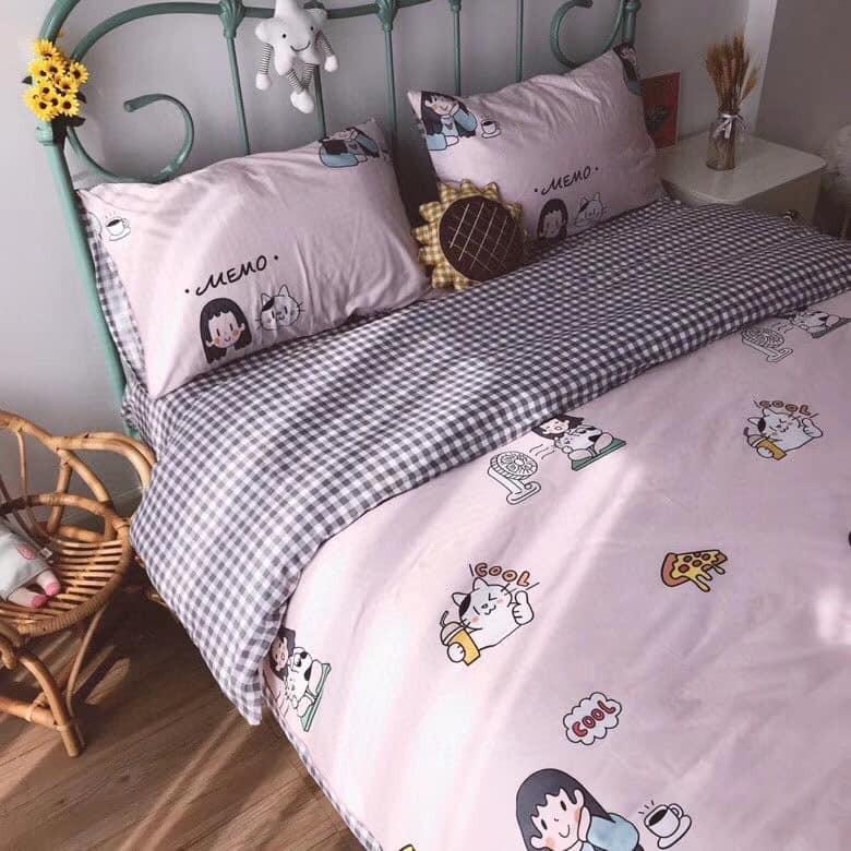 Set chăn ga gối cotton living