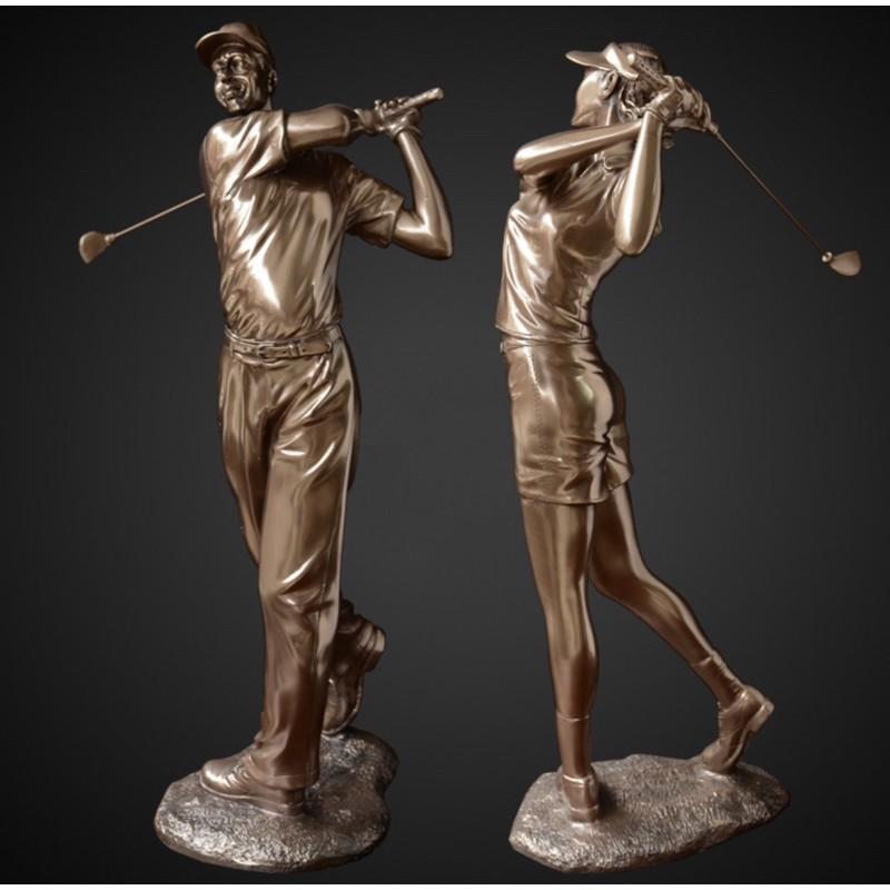 Đồ Decor Tượng Golf trang trí Golf01w chất liệu Composite cao cấp