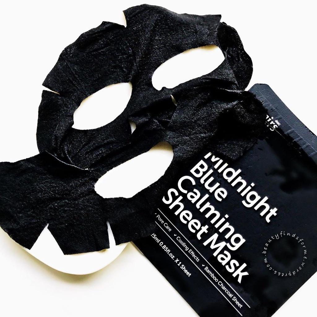 Combo 4 Dear, Klairs Mặt nạ giấy Midnight Blue Calming Sheet Mask 25ml+3 Rich Moist Soothing Tencel Sheet Mask 25ml