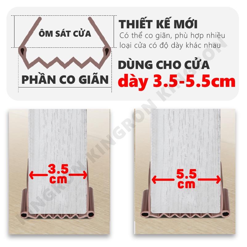 Nẹp mút ZICZAC thế hệ mới chắn cửa chống côn trùng Thanh chặn gió khe cửa chống thoát hơi gió điều hòa KINGRON