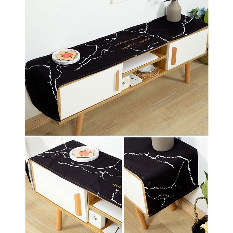 Simple TV Cabinet Tablecloth Tea Table Towel Cover Dust-proof Durable