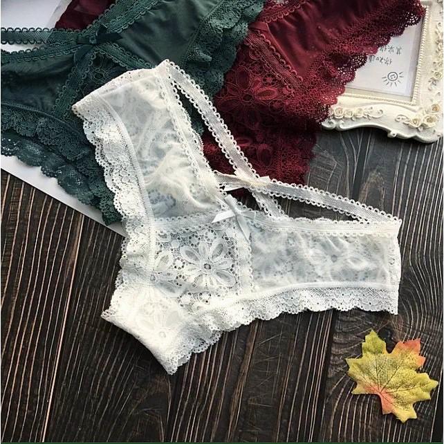 Quần lọt khe ren 2 dây chéo viền