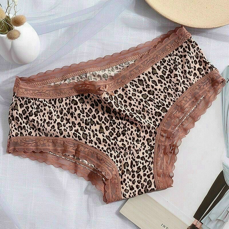 Combo3 Quần lót nữ thun lạnh mềm mịn,kháng khuẩn,nâng mông ôm sát cơ thể,co giãn 4 chiều,viền ren da beo