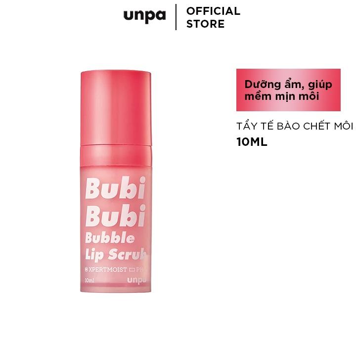 Combo Tẩy Tế Bào Chết Sủi Bọt Môi Unpa Bubi Bubi Bubble Lip Scrub 10ml Và Mặt Nạ Ngủ Môi Unpa Bubi Bubi Lip Mask 9gr