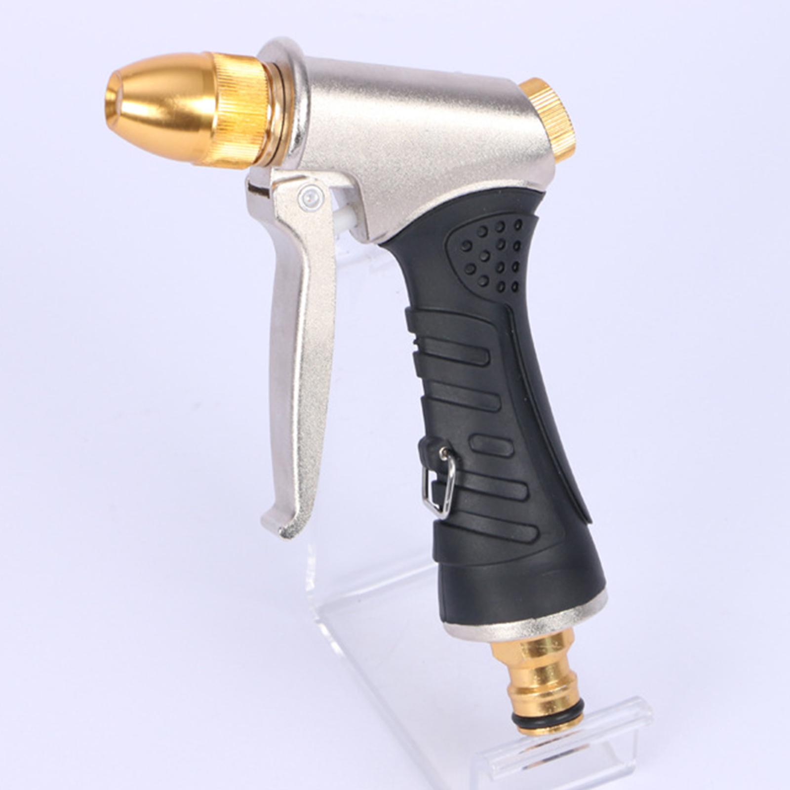 Garden Hose Nozzle Spray Nozzle Brass Heavy Duty Sprayer 4 Spraying Patterns