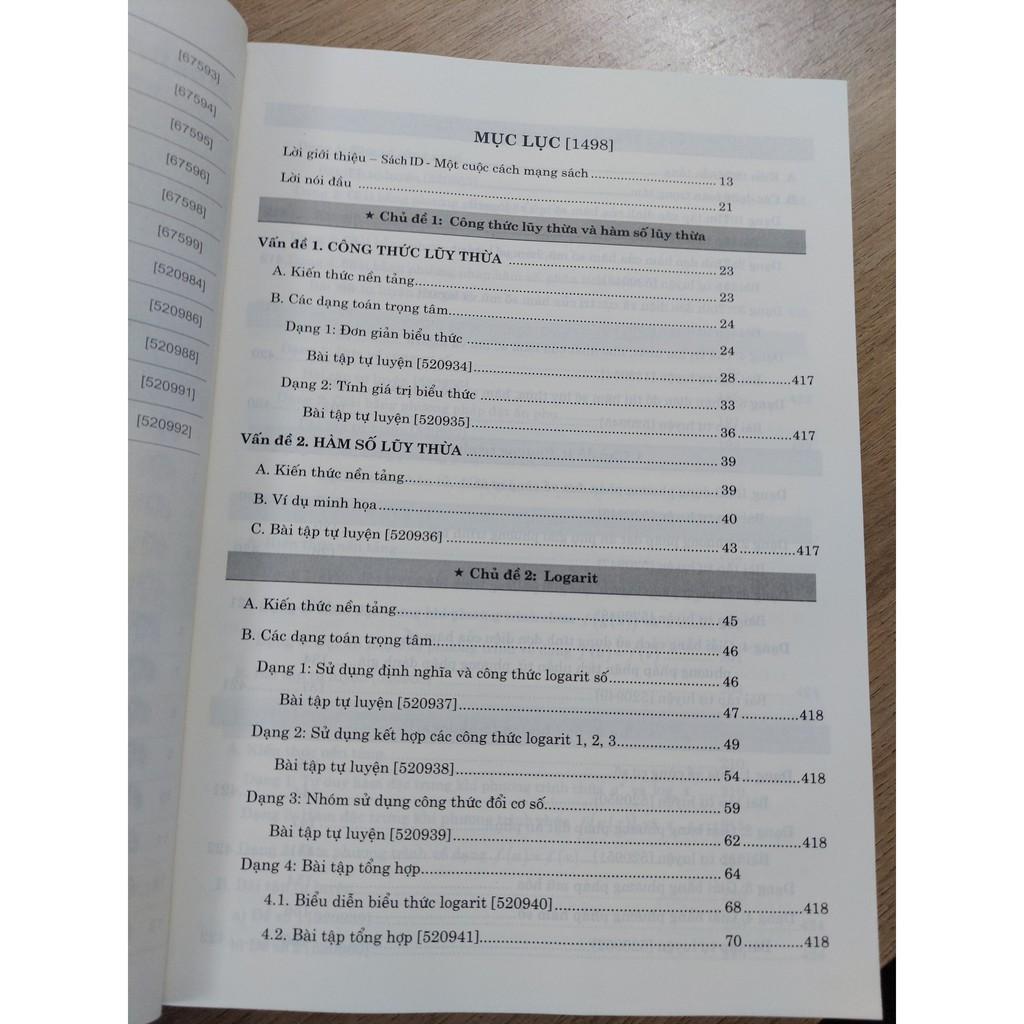 Sách ID luyện thi THPT QG 2023 theo chuyên đề Tự Học Mũ và Logarit mới nhất