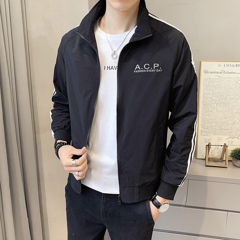 Áo Khoác Nam Vải Dày Dặn - Áo Khoác 2 Sọc Nam-Nữ 2 Lớp Họa Tiết Chữ A.C.P Vải Mero