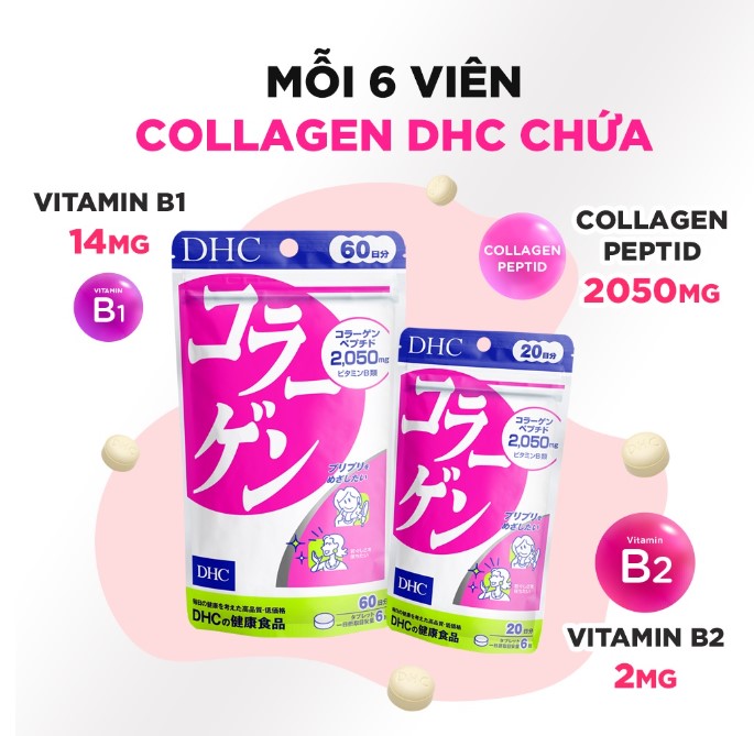 Viên uống làm đẹp da Collagen DHC Nhật Bản Hỗ trợ đẹp da