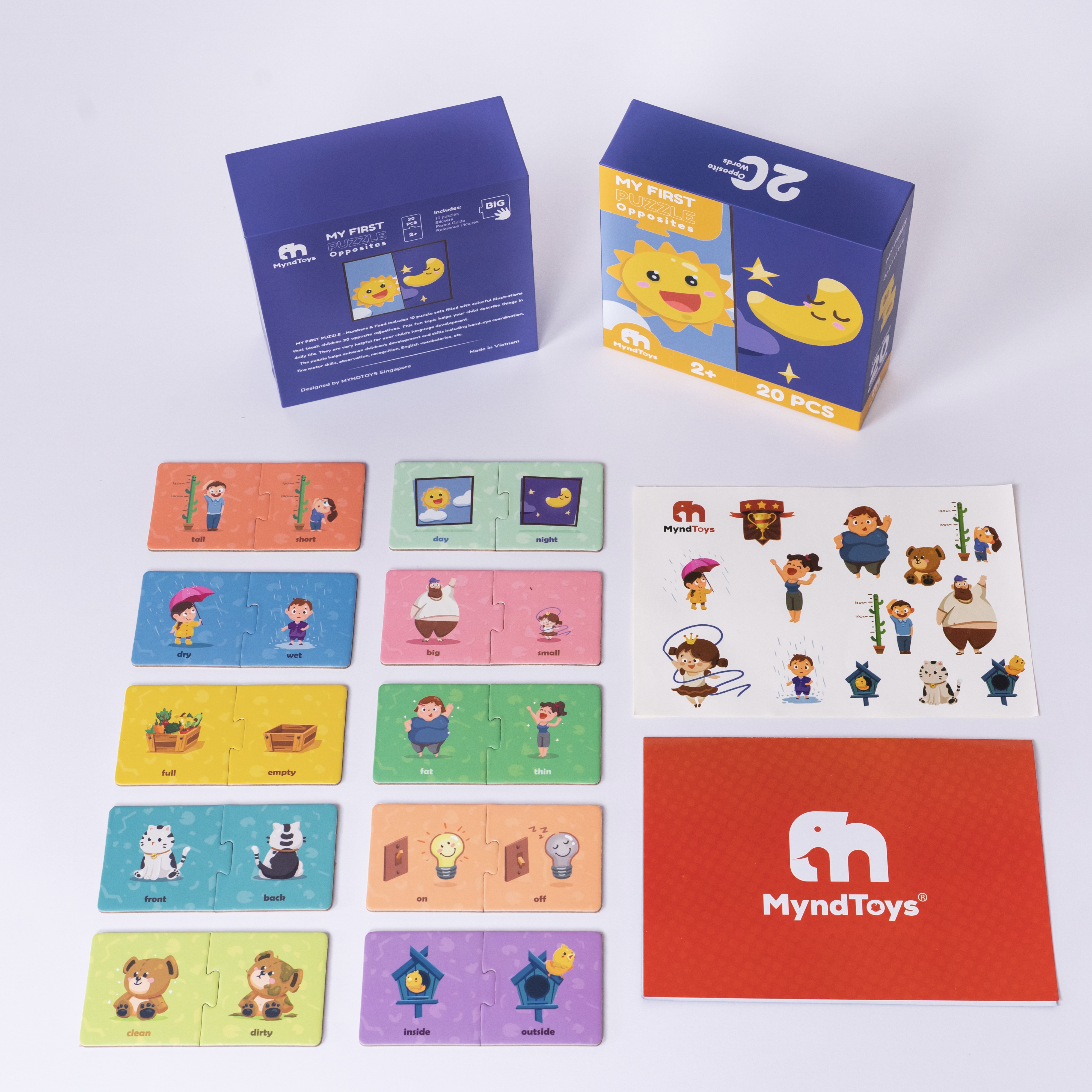 Đồ Chơi Xếp Hình MyndToys My First Puzzle - Opposites (Đối Lập) Dành Cho Các Bé Trên 2 Tuổi