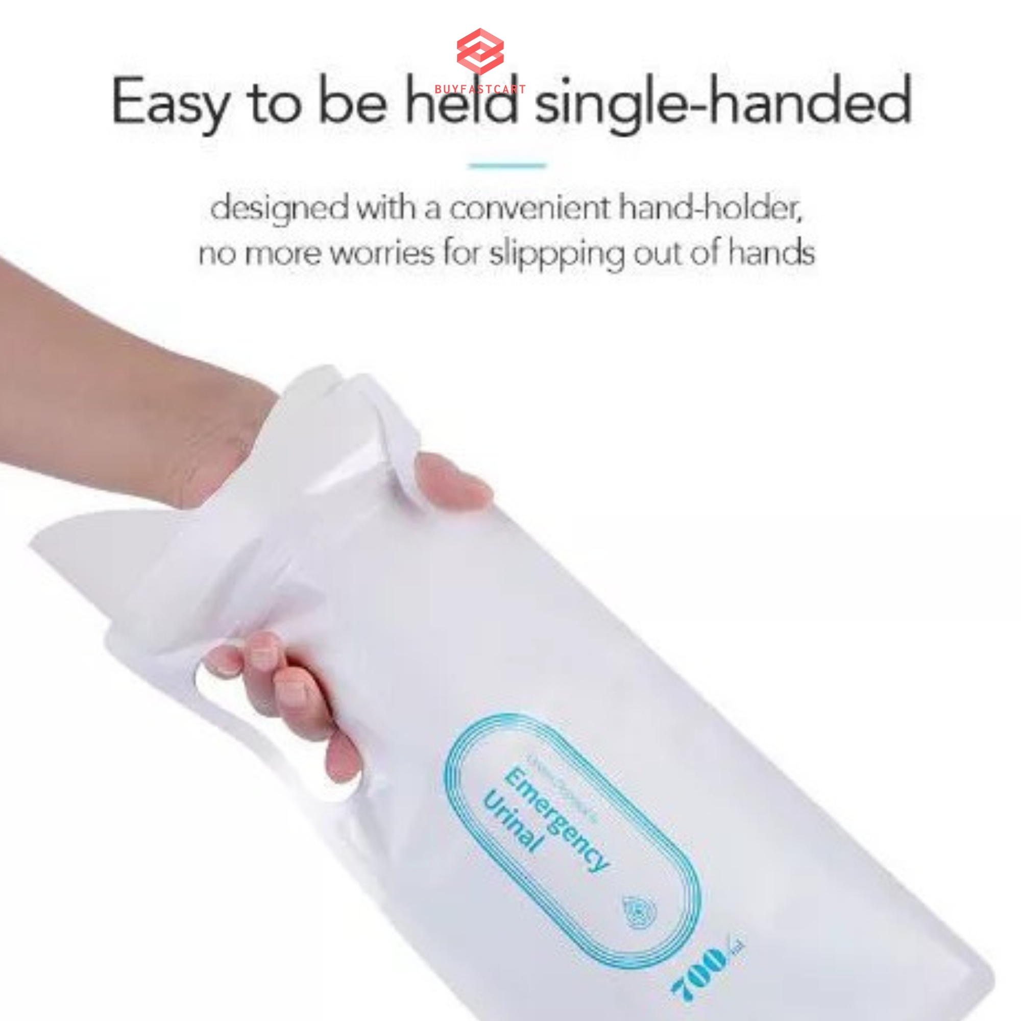 4 Túi đi vệ sinh khẩn cấp trên xe ô tô 700ml Buyfastcart T2 dành cho nam lẫn nữ tiện lợi dùng một lần - Hàng chính hãng
