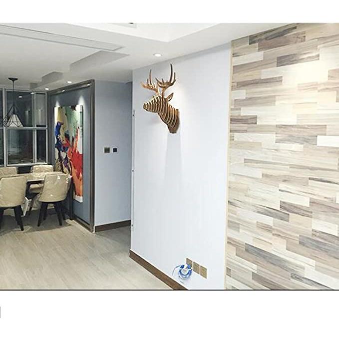 Mô hình lắp ráp đầu hươu 3D trang trí treo tường bằng gỗ Lắp ráp mô hình trang trí treo tường
