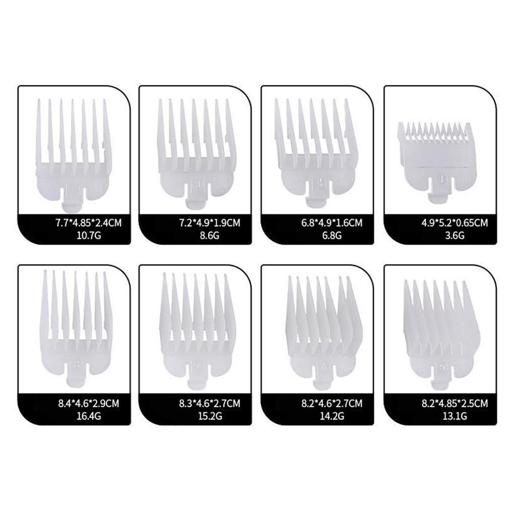 1 Set Professional Hair Trimmer/Clipper Coded Cutting Guide Combs Set Great for Most Hair Clippers / Trimmers