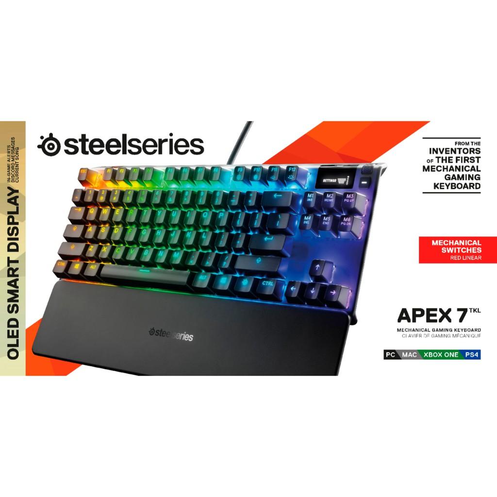 Bàn phím Gaming Steelseries Apex 7 TenKeyLess (Hàng Chính Hãng)