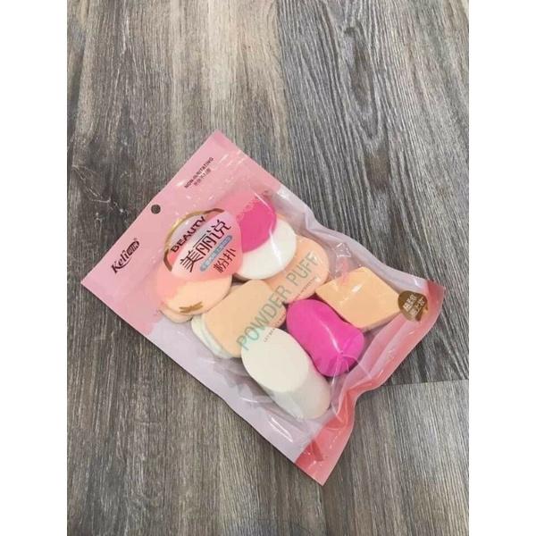 SET 13 BÔNG MÚT TRANG ĐIỂM KELI NỘI ĐỊA TRUNG