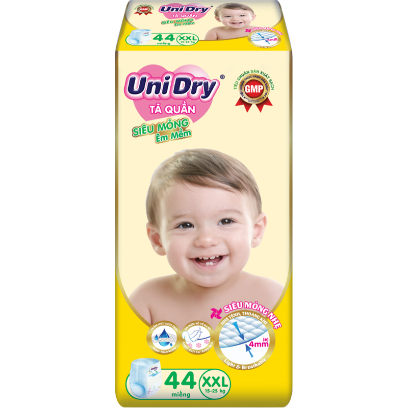 Tã Quần Siêu Mỏng UniDry Ultrathin Gói Đại Size XXL44