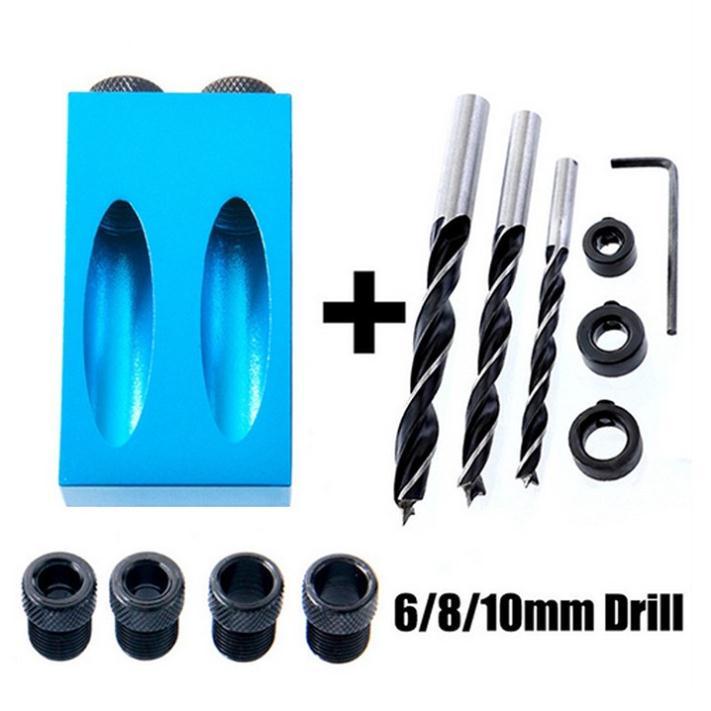 Bộ Cữ Khoan Chéo Mini - Cử Khoan Chéo Bỏ Túi Full Phụ Kiện Như Hình