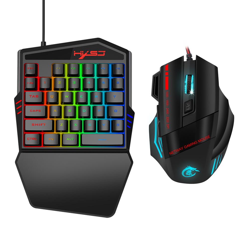 Bàn phím cơ và Bộ chuột Đèn nền 35 Nút