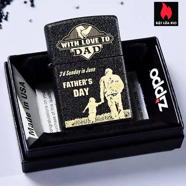 Bật Lửa Zippo 236 Khắc Father’S Day – Ngày Của Cha 10 – Zippo 236.Fatherday10