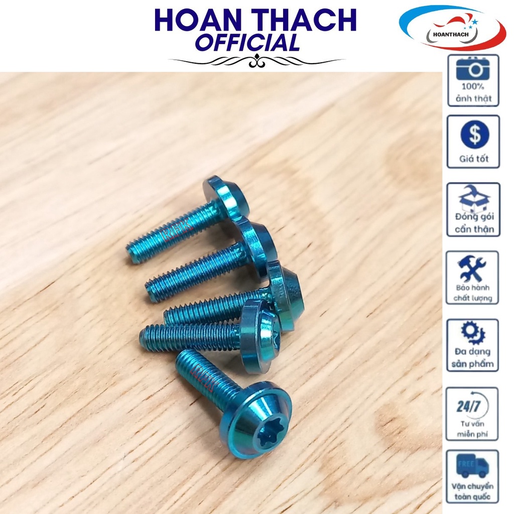 Ốc Gr5 Titan Dù 4L15 Lục Bảo Dùng cho nhiều dòng xe  SP010312(giá 1 con)