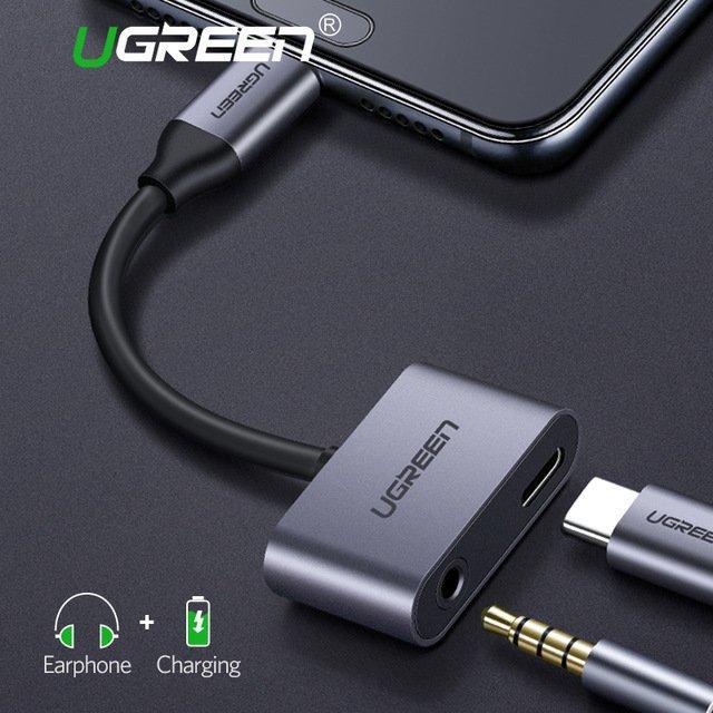 Cáp chuyển đổi USB type-C sang 3.5mm hỗ trợ cổng sạc USB-C Ugreen 50596 - Hàng chính hãng