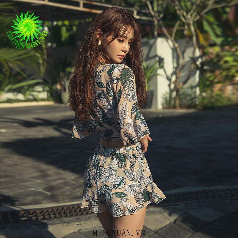 Bộ Đồ Bơi Hai Mảnh Mỏng Nhẹ Thời Trang Cho Nữ
