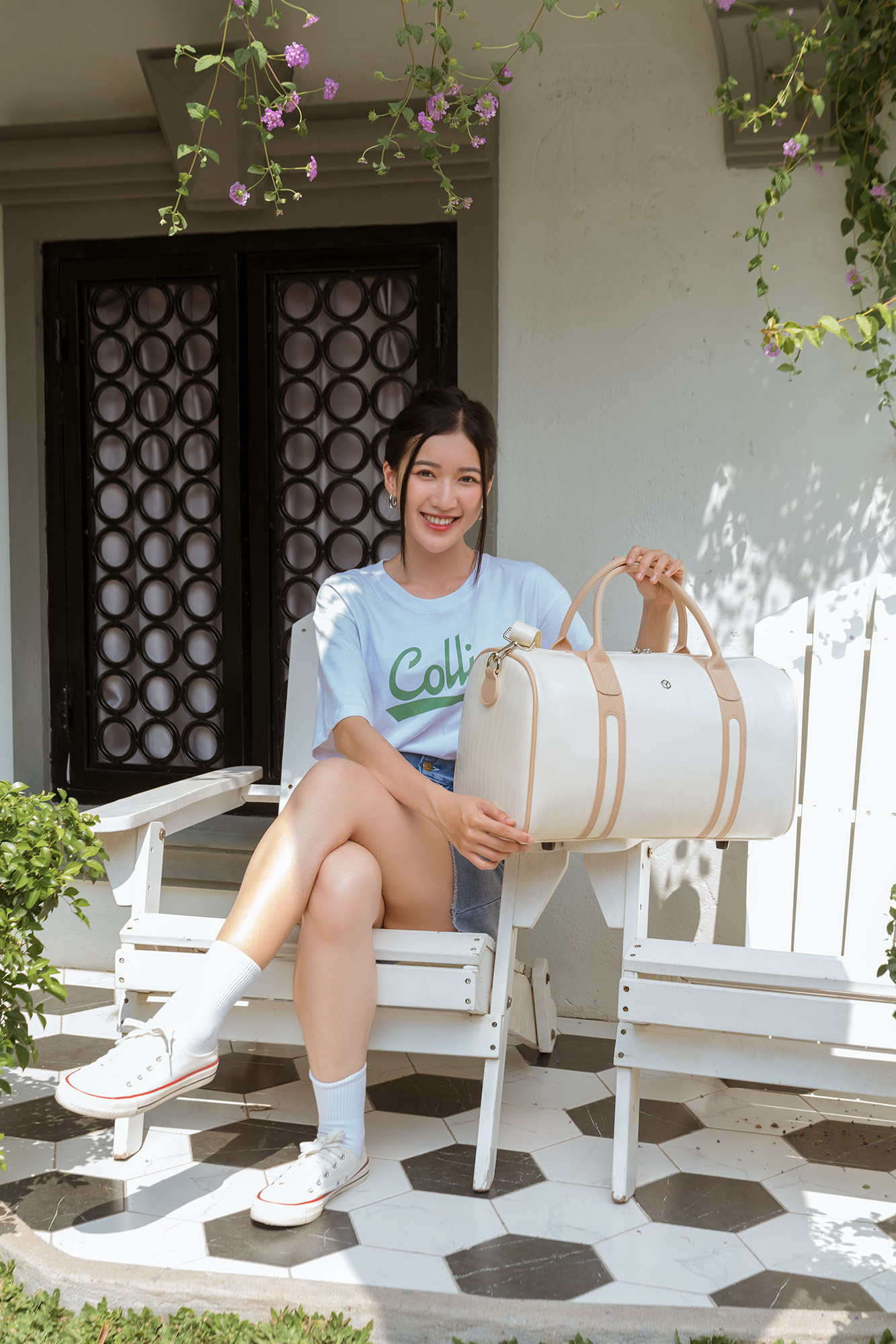 Túi du lịch Yuumy ( Thời trang nữ đa năng cỡ lớn - Túi da Seasand YMTR6 )