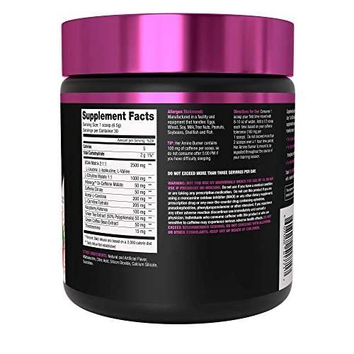 NLA for Her - Her Amino Burner - Intra-Workout BCAA Fat Burner + Energy - Sustained Energy, Focus, and Endurane. Promotes Fat Loss & Boosts Metabolism - Mango Passion - 195 Grams