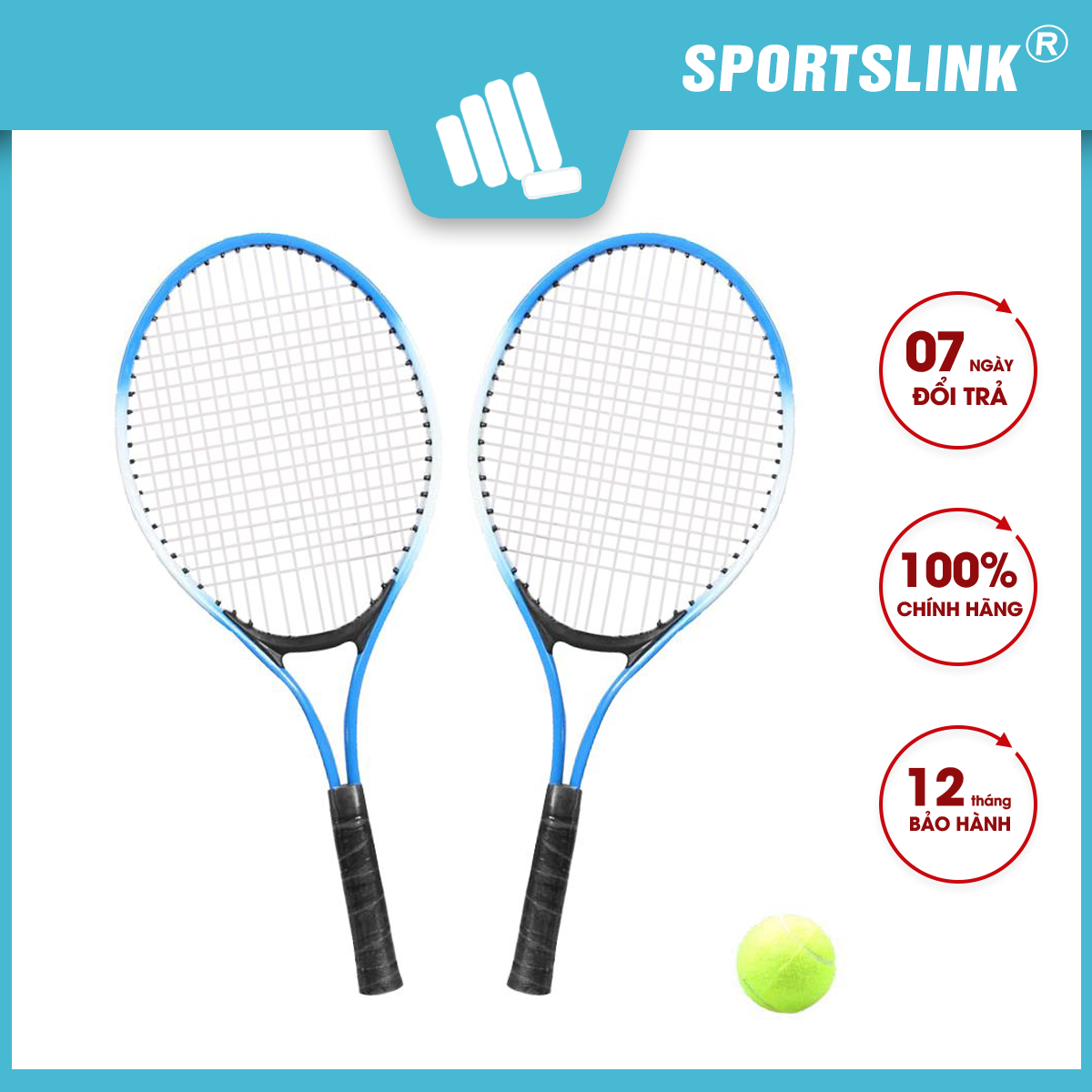 Cặp vợt tennis trẻ em hợp kim cao cấp Regail W150 Sportslink