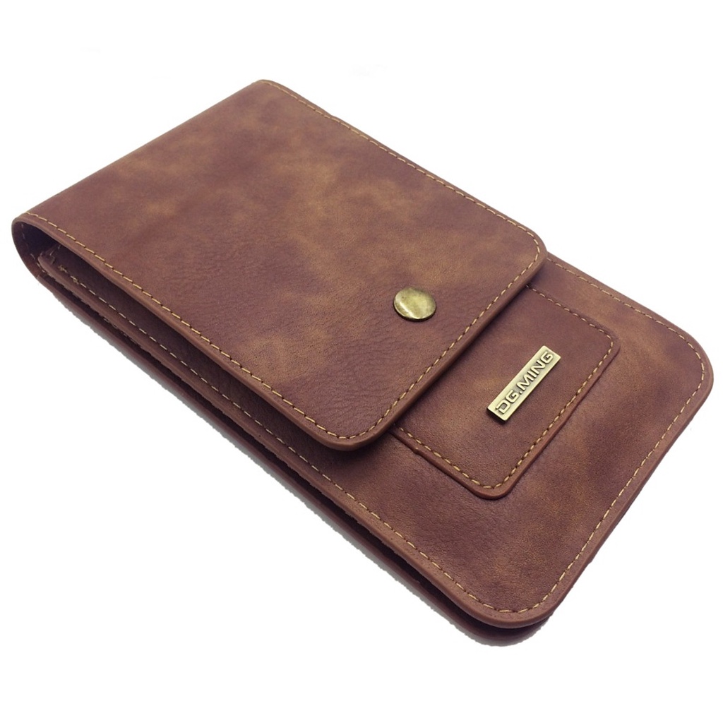 Túi 2 ngăn kèm ngăn thẻ, đeo hông thắt lưng loại đứng cho điện thoại nhiều size từ 5.2 inch đến 6.5 inch