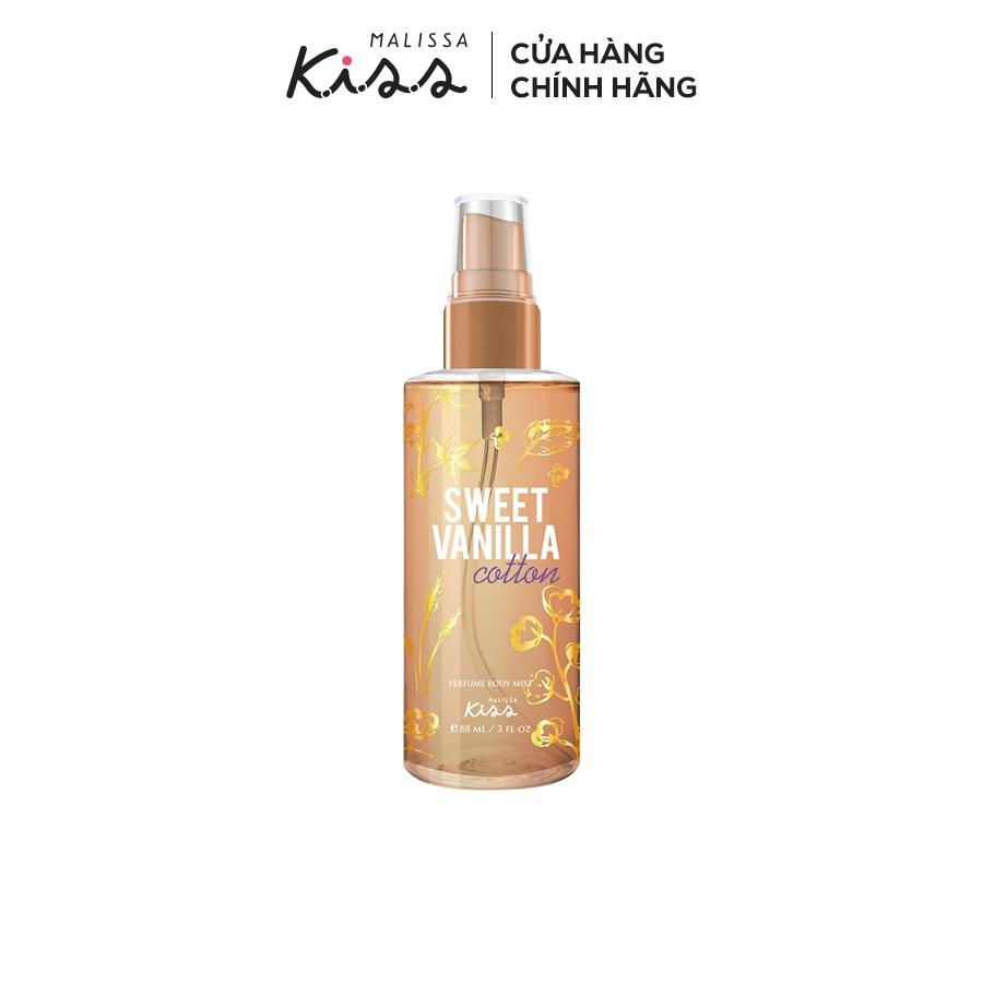 Xịt Thơm Toàn Thân Malissa Kiss - Hương Sweet Vanilla Cotton 88ml