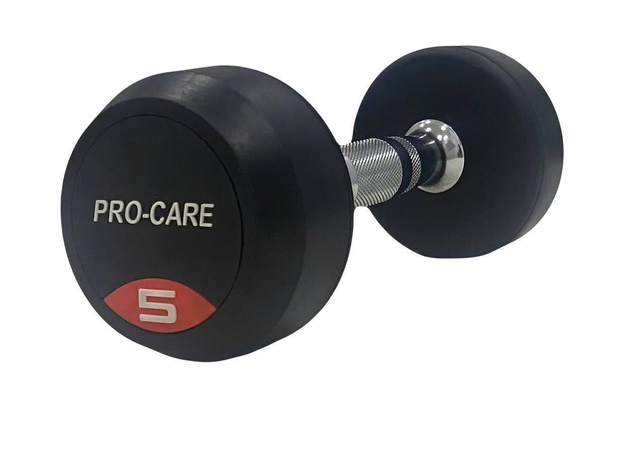 Tạ Tay Dumbbells Cao Su Lõi Sắt Pro-Care Đài Loan - Các Mức Tạ 2.5Kg, 5Kg, 7.5Kg, 10Kg (1 Cái)