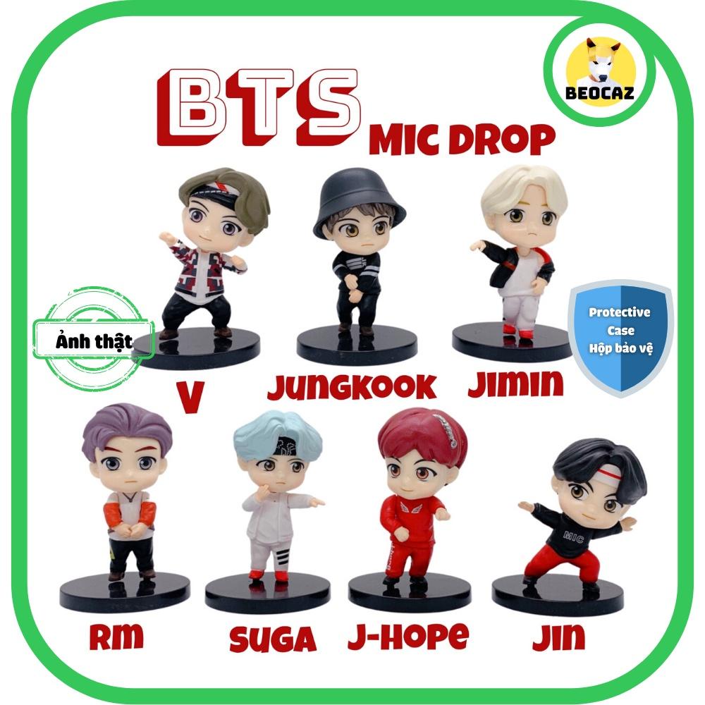 Set Mô hình chibi Jungkook Jimin V Jin JHope RM Suga BTS Bangtan Boys Tinytan quà tặng dễ thương