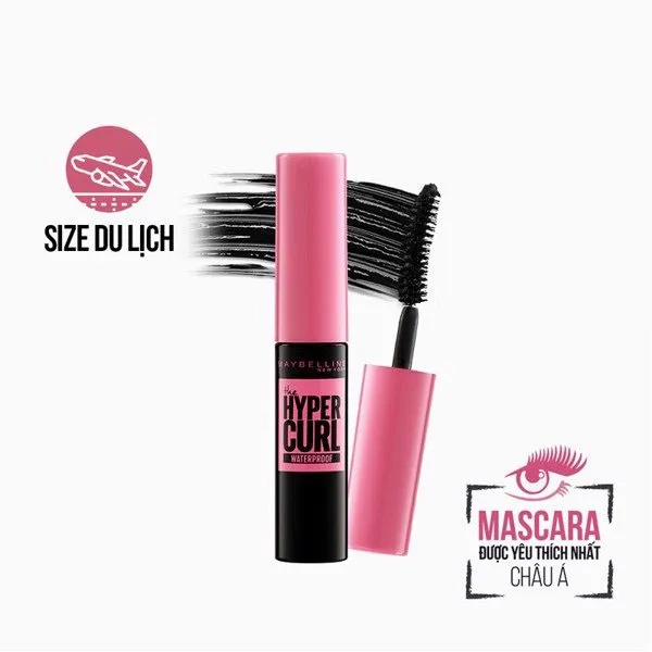 [QUÀ TẶNG KHÔNG BÁN] Mascara Maybelline New York Cong Mi Hypercurl 4.5ml - Đen