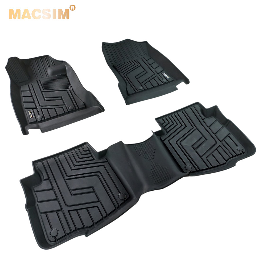 Thảm lót sàn xe ô tô Subaru Outback 2020 + nhãn hiệu Macsim - chất liệu nhựa TPE đúc khuôn cao cấp - màu đen